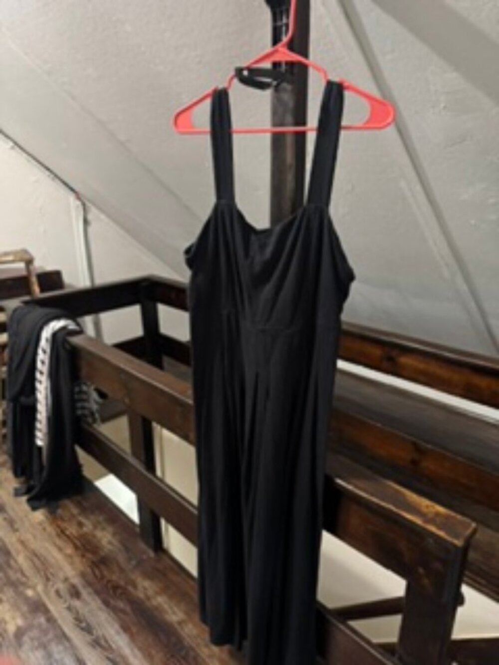 Boden Black Sleeveless Cotton Midi Dress | Size 12